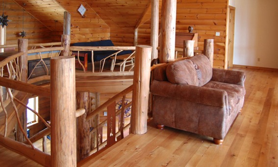 Upstairs Overlook with Sitting Area